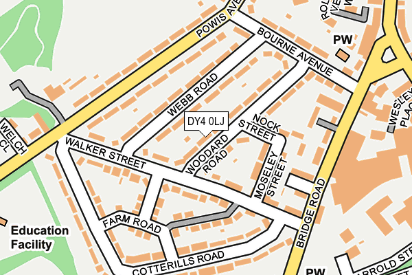 DY4 0LJ map - OS OpenMap – Local (Ordnance Survey)