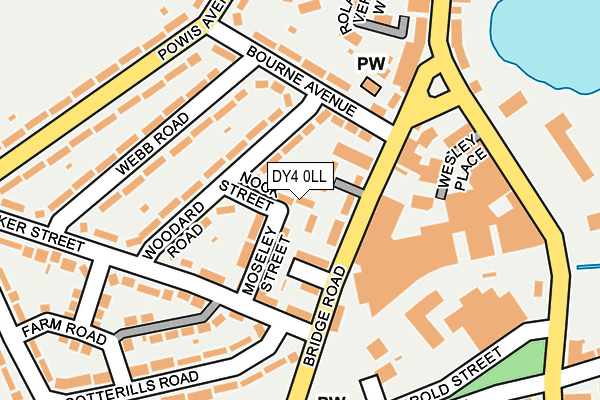 DY4 0LL map - OS OpenMap – Local (Ordnance Survey)