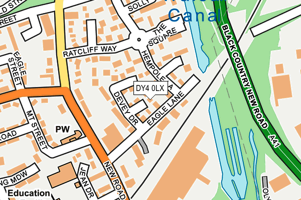 DY4 0LX map - OS OpenMap – Local (Ordnance Survey)