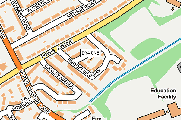DY4 0NE map - OS OpenMap – Local (Ordnance Survey)