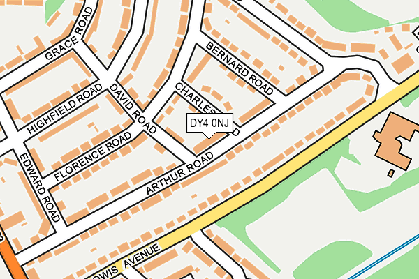 DY4 0NJ map - OS OpenMap – Local (Ordnance Survey)