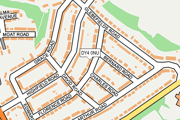 DY4 0NU map - OS OpenMap – Local (Ordnance Survey)