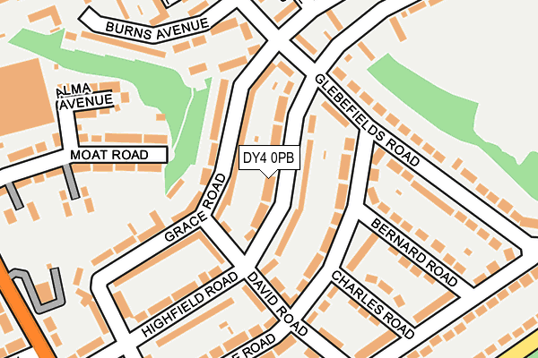 DY4 0PB map - OS OpenMap – Local (Ordnance Survey)