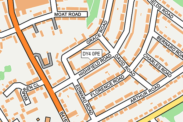 DY4 0PE map - OS OpenMap – Local (Ordnance Survey)