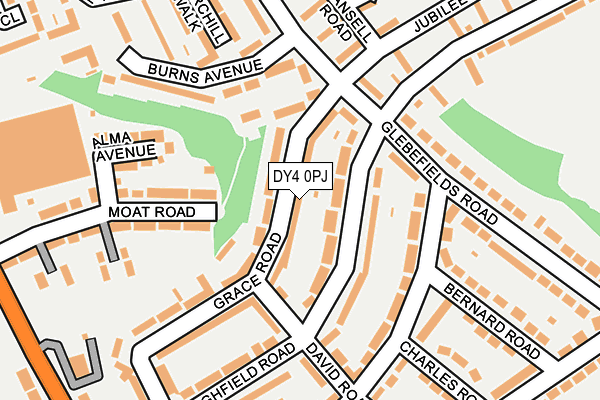 DY4 0PJ map - OS OpenMap – Local (Ordnance Survey)