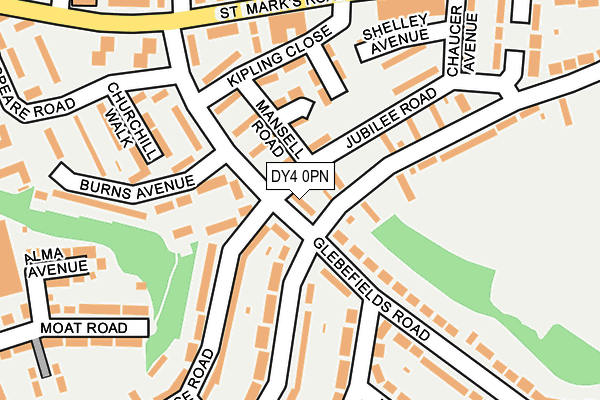 DY4 0PN map - OS OpenMap – Local (Ordnance Survey)