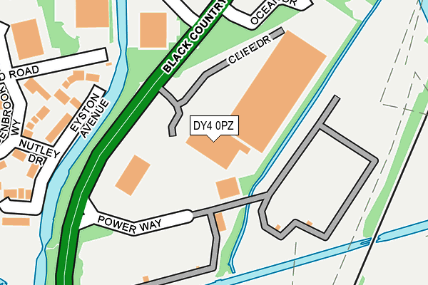 DY4 0PZ map - OS OpenMap – Local (Ordnance Survey)