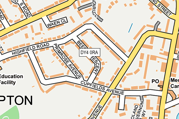 DY4 0RA map - OS OpenMap – Local (Ordnance Survey)