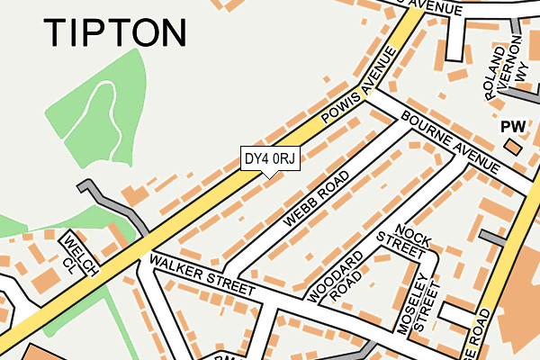 DY4 0RJ map - OS OpenMap – Local (Ordnance Survey)
