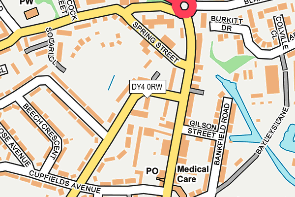 DY4 0RW map - OS OpenMap – Local (Ordnance Survey)