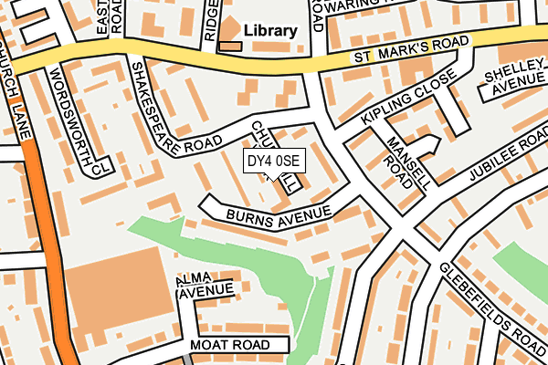 DY4 0SE map - OS OpenMap – Local (Ordnance Survey)