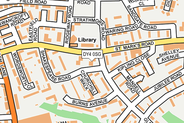 DY4 0SG map - OS OpenMap – Local (Ordnance Survey)