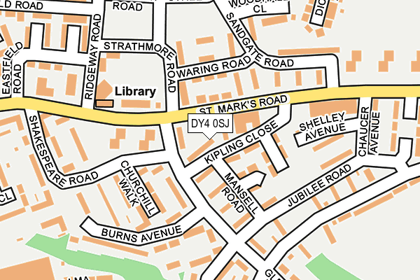 DY4 0SJ map - OS OpenMap – Local (Ordnance Survey)