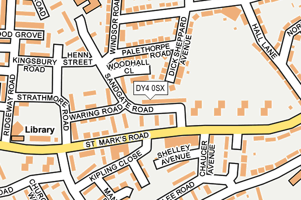 DY4 0SX map - OS OpenMap – Local (Ordnance Survey)