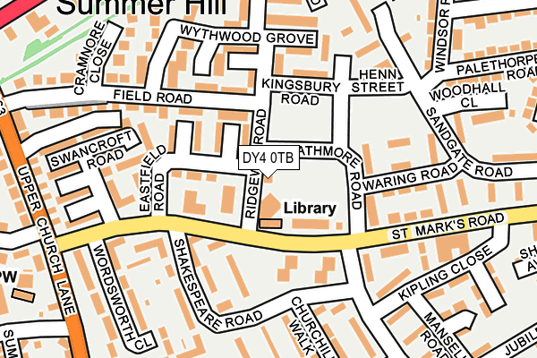 DY4 0TB map - OS OpenMap – Local (Ordnance Survey)