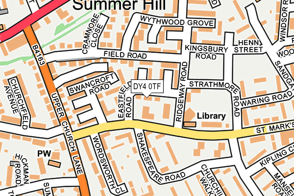 DY4 0TF map - OS OpenMap – Local (Ordnance Survey)