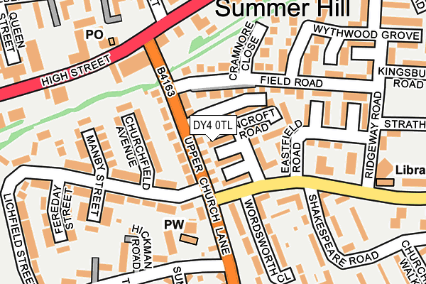 DY4 0TL map - OS OpenMap – Local (Ordnance Survey)