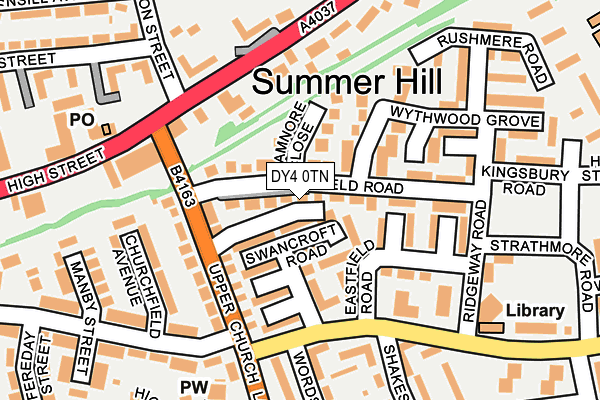 DY4 0TN map - OS OpenMap – Local (Ordnance Survey)