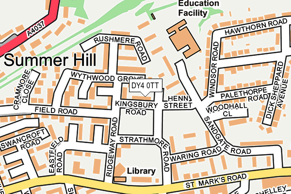 DY4 0TT map - OS OpenMap – Local (Ordnance Survey)