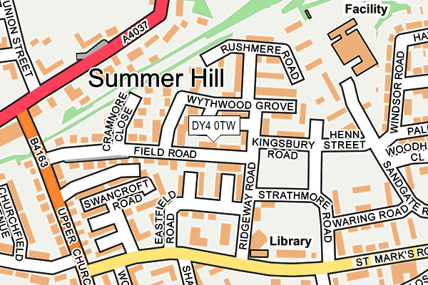 DY4 0TW map - OS OpenMap – Local (Ordnance Survey)