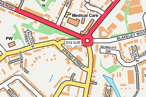 DY4 0UR map - OS OpenMap – Local (Ordnance Survey)