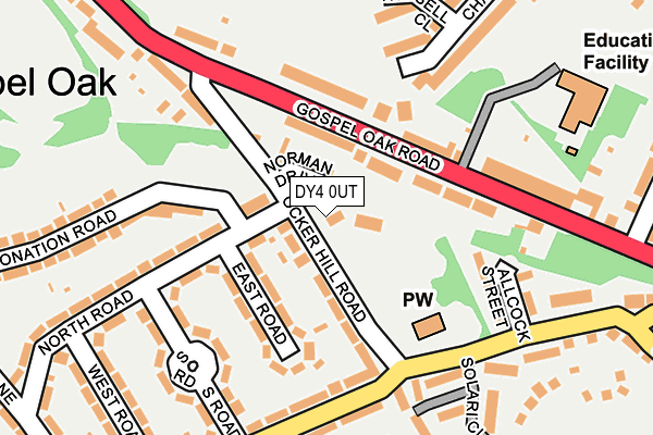 DY4 0UT map - OS OpenMap – Local (Ordnance Survey)