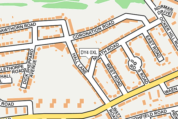 DY4 0XL map - OS OpenMap – Local (Ordnance Survey)