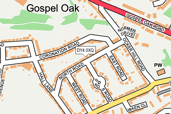 DY4 0XQ map - OS OpenMap – Local (Ordnance Survey)