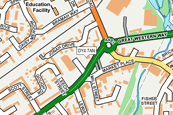 DY4 7AN map - OS OpenMap – Local (Ordnance Survey)