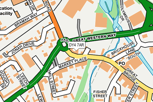 DY4 7AR map - OS OpenMap – Local (Ordnance Survey)