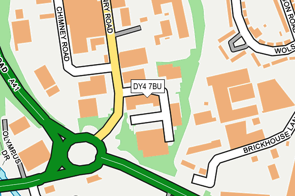 DY4 7BU map - OS OpenMap – Local (Ordnance Survey)