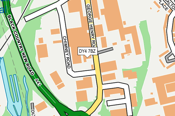 DY4 7BZ map - OS OpenMap – Local (Ordnance Survey)