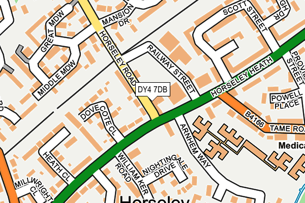 DY4 7DB map - OS OpenMap – Local (Ordnance Survey)