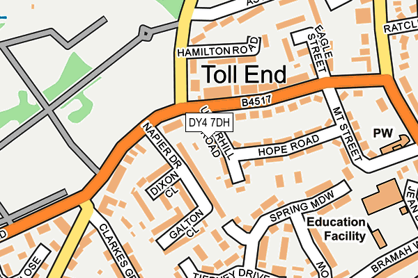 DY4 7DH map - OS OpenMap – Local (Ordnance Survey)