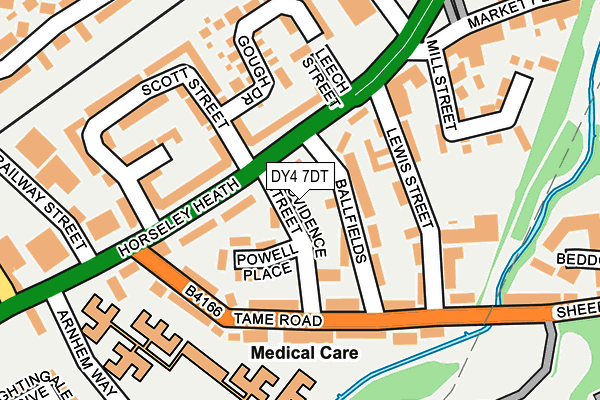 DY4 7DT map - OS OpenMap – Local (Ordnance Survey)