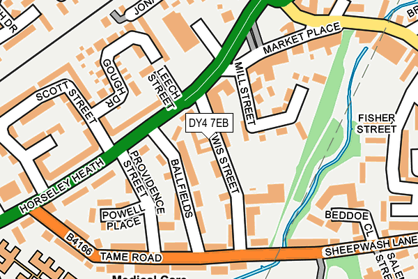 DY4 7EB map - OS OpenMap – Local (Ordnance Survey)