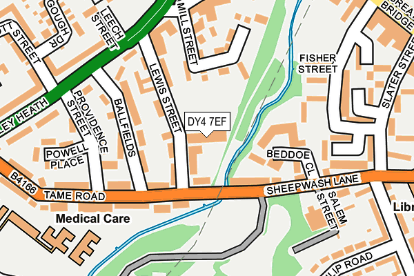 DY4 7EF map - OS OpenMap – Local (Ordnance Survey)