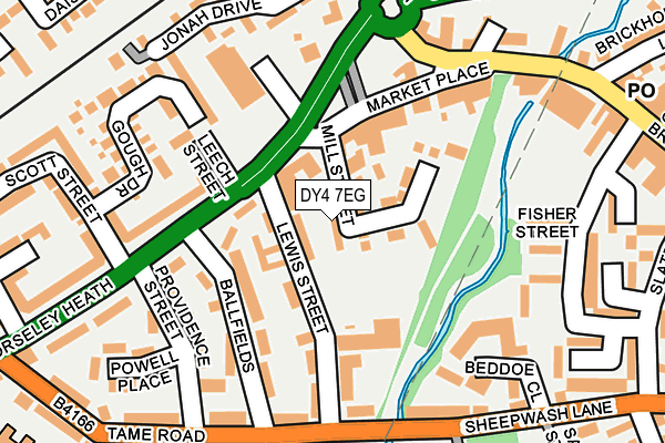 DY4 7EG map - OS OpenMap – Local (Ordnance Survey)
