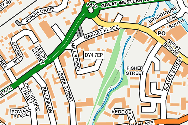 DY4 7EP map - OS OpenMap – Local (Ordnance Survey)