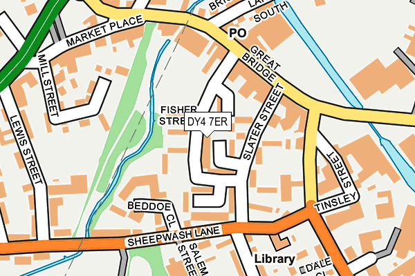 DY4 7ER map - OS OpenMap – Local (Ordnance Survey)