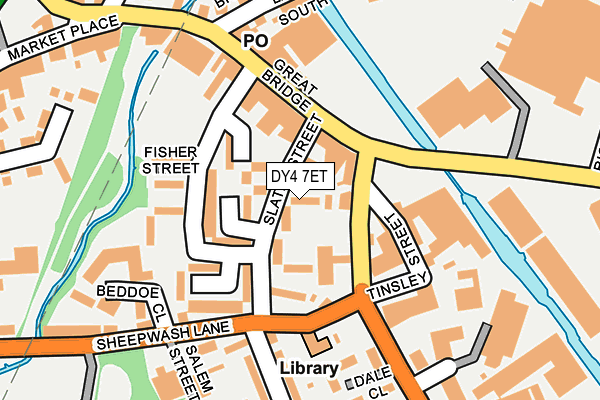 DY4 7ET map - OS OpenMap – Local (Ordnance Survey)