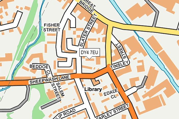 DY4 7EU map - OS OpenMap – Local (Ordnance Survey)