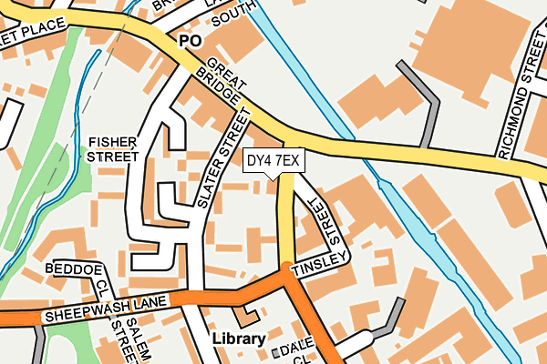 DY4 7EX map - OS OpenMap – Local (Ordnance Survey)