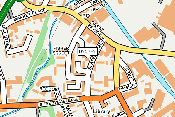 DY4 7EY map - OS OpenMap – Local (Ordnance Survey)