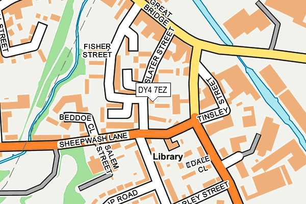 DY4 7EZ map - OS OpenMap – Local (Ordnance Survey)
