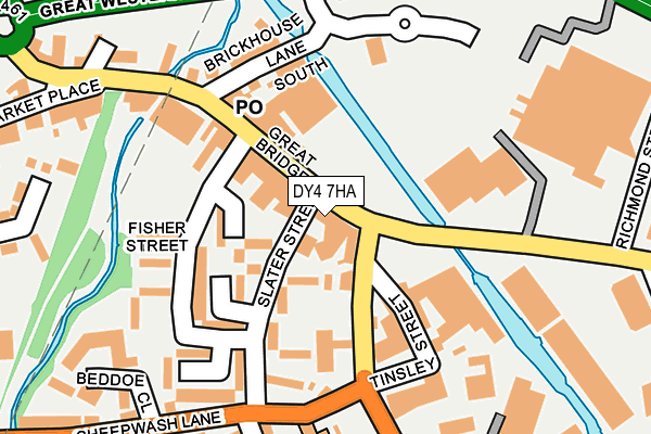 DY4 7HA map - OS OpenMap – Local (Ordnance Survey)