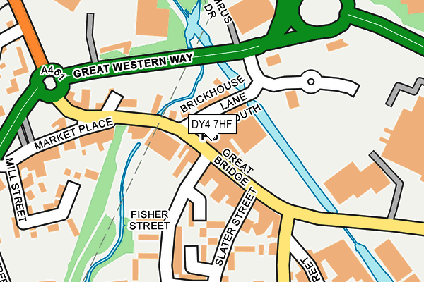 Map of THE TOOL MARKET (GREAT BRIDGE) LTD at local scale