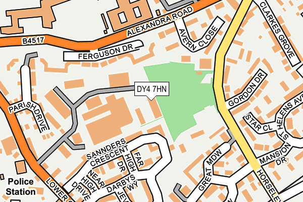 DY4 7HN map - OS OpenMap – Local (Ordnance Survey)