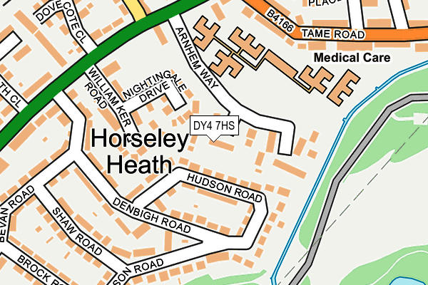 DY4 7HS map - OS OpenMap – Local (Ordnance Survey)