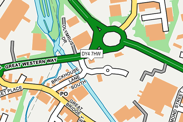 DY4 7HW map - OS OpenMap – Local (Ordnance Survey)